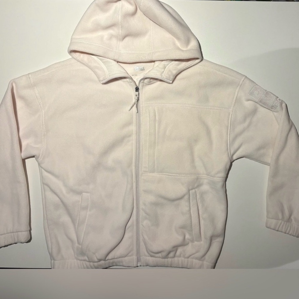 DKNY Cream Women's Zip-Up Hoodie